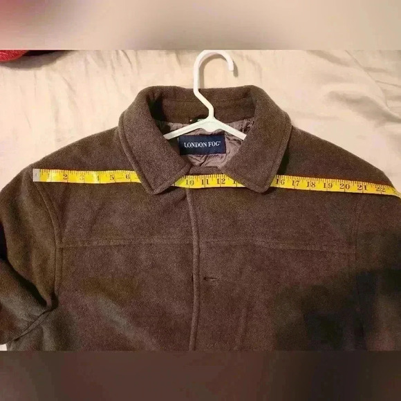 London Fog Men Wool Coat Size XL - Picture 8 of 9